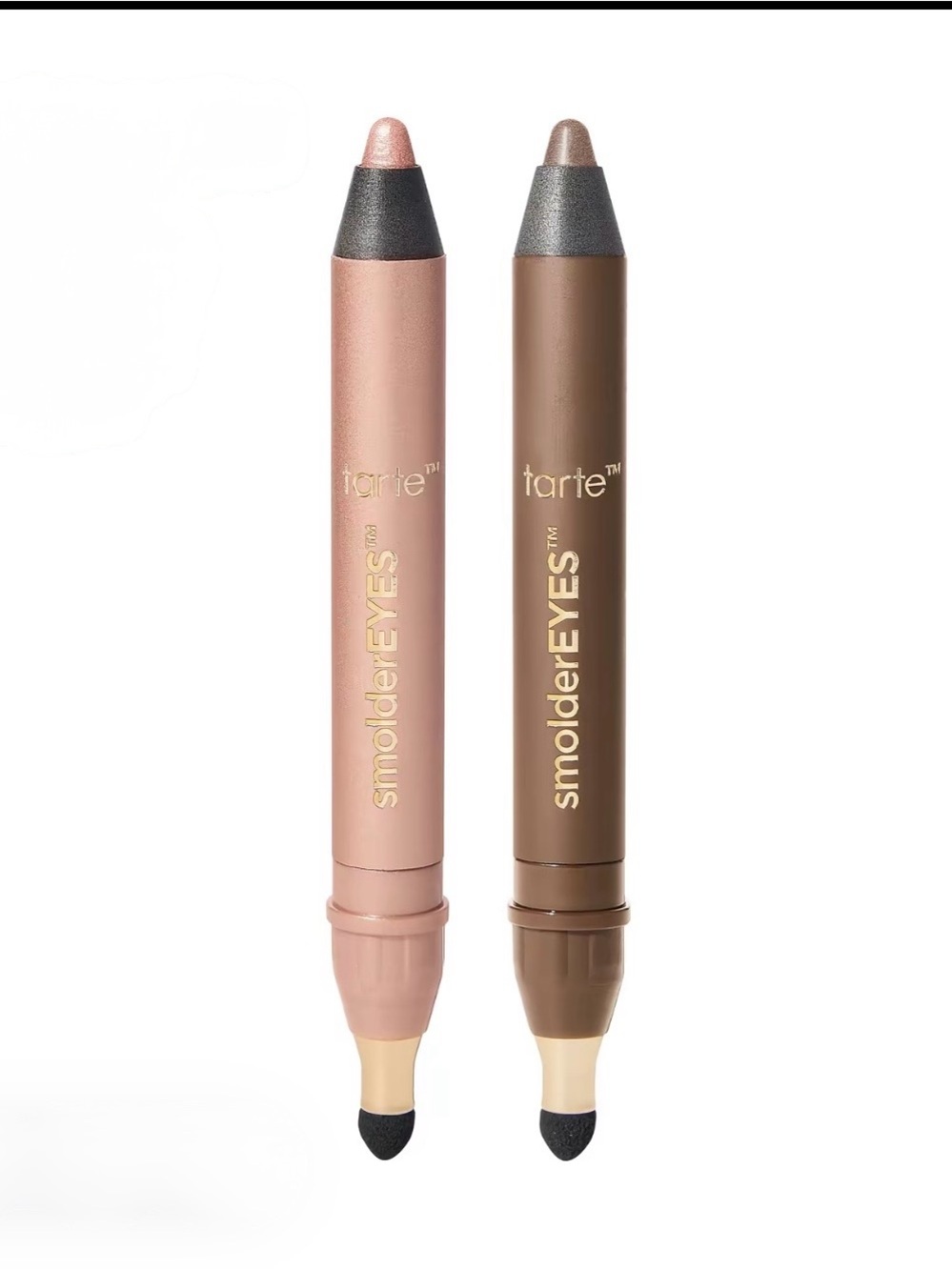 tarte SmolderEYES Dual Eye Shadow Crayons — Rose Gold & Bronze